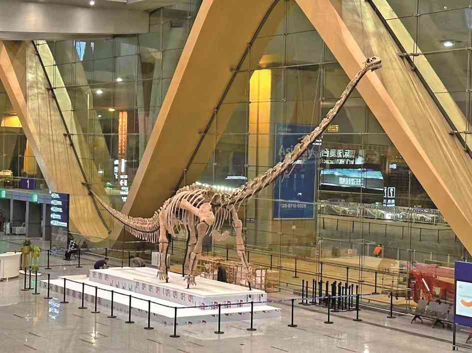 又看恐龙又学制香 昆明机场很好玩(图1)