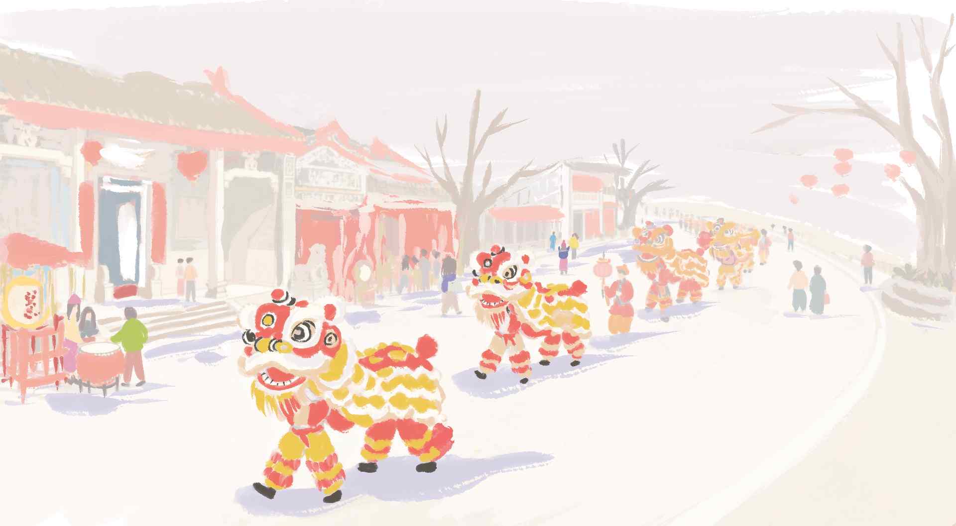 醒狮跃岁闹新春(图1) 醒狮跃岁闹新春(图1)