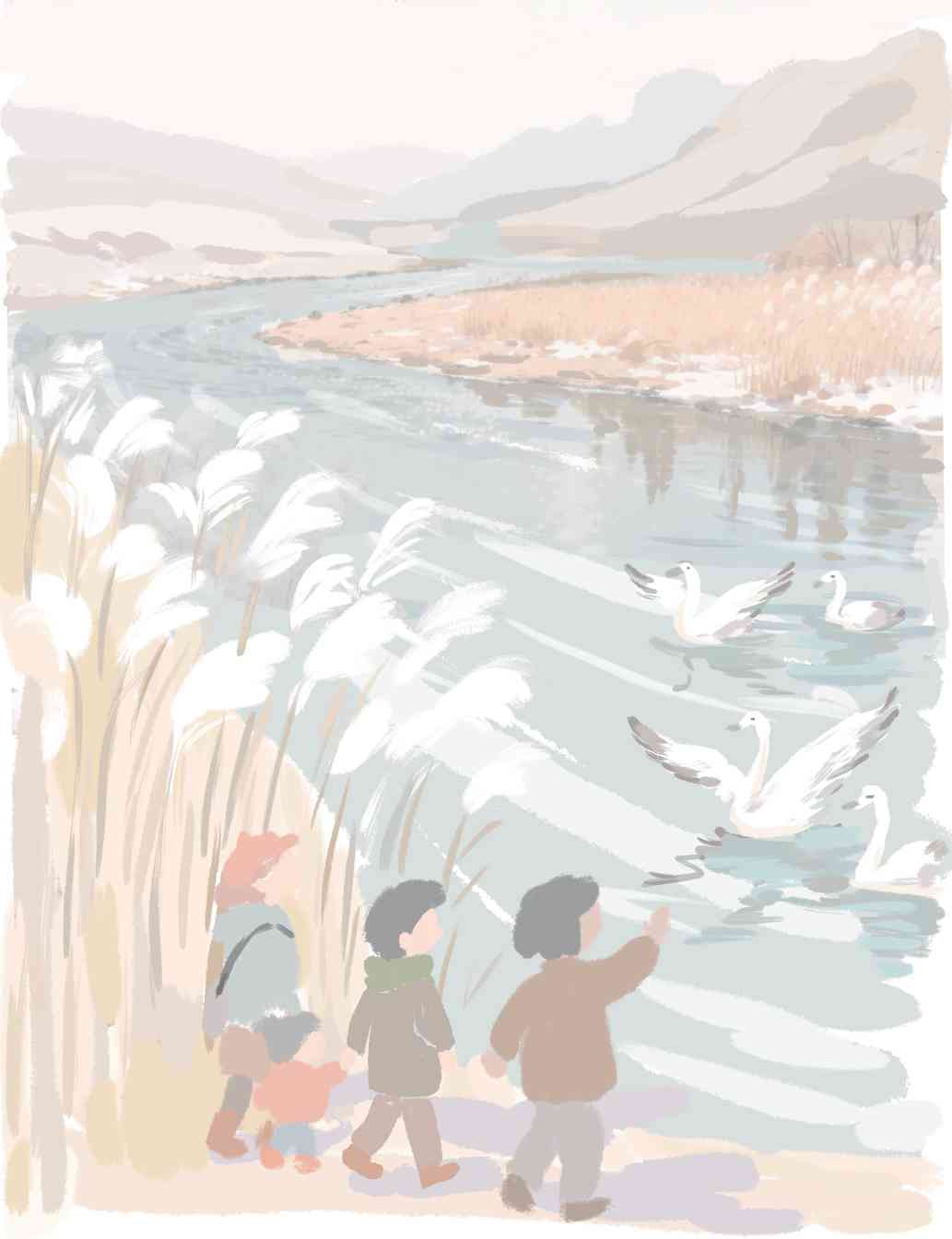 白羽清波天鹅滩(图1)