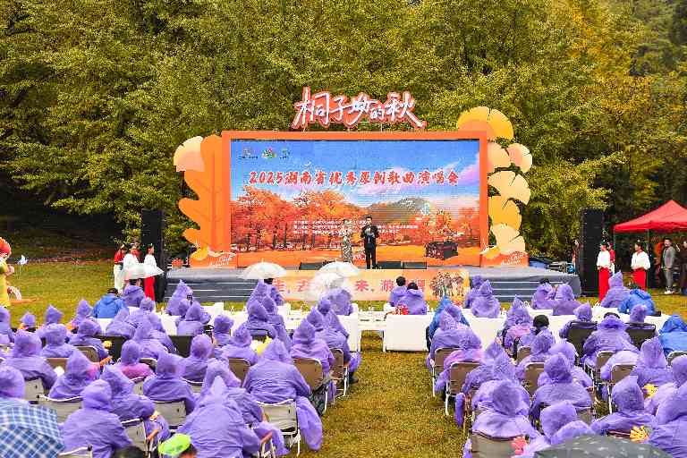 湖南省优秀原创歌曲演唱会唱响“桐子坳的秋” - 盛景通文旅
